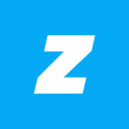 A white Z on a blue background for Zova logo
