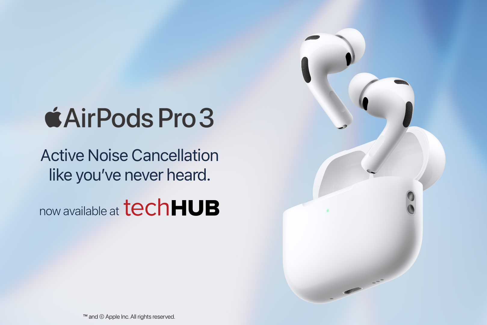 AirPods Pro 3: Active noise cancellation like you've never heard.