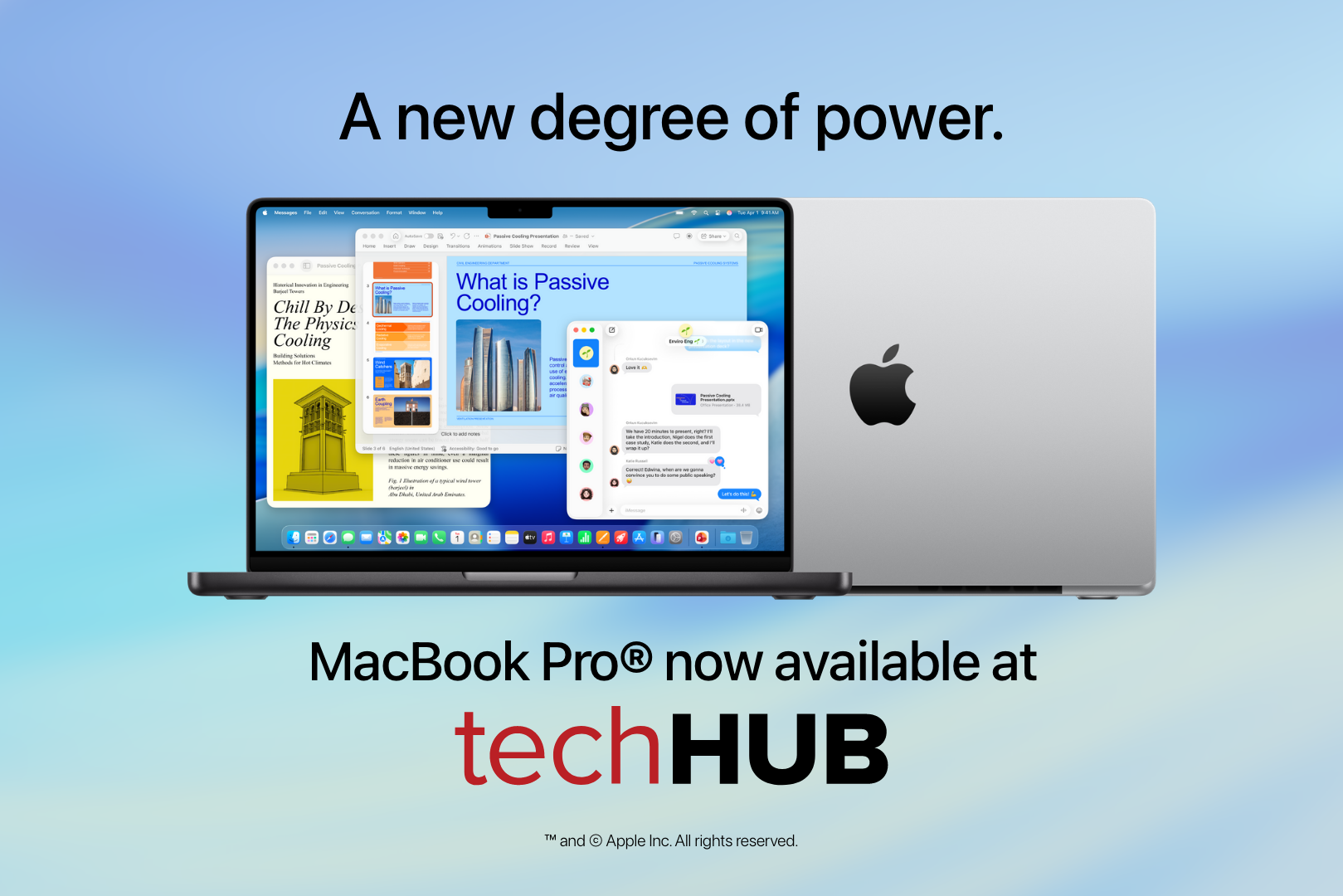 A new degree of power: MacBook Pro now available at Tech Hub.