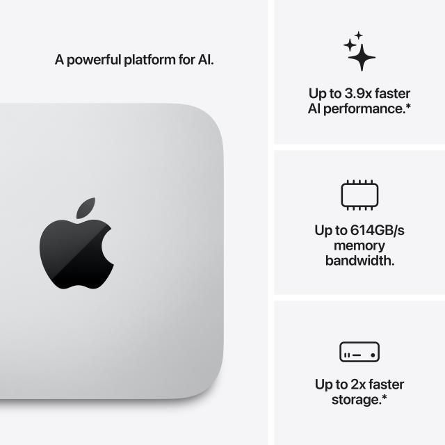 A powerful platform for AI. Up to 3.9x faster AI performance, up to 614GB/s memory bandwidth, up to 2x faster storage.