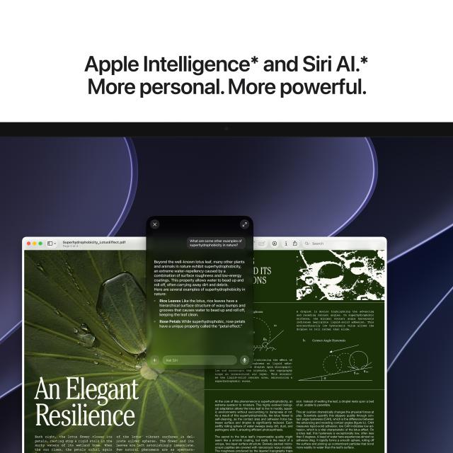 Apple Intelligence and Siri AI. More personal, more powerful.
