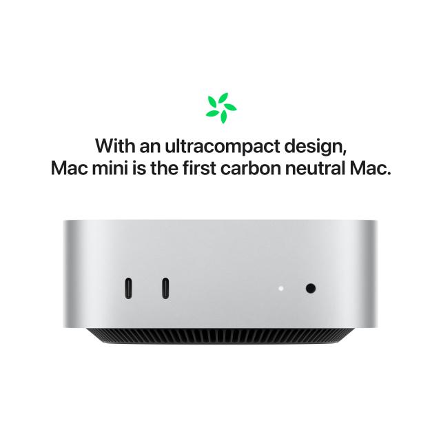 Mac mini is the first carbon neutral Mac.