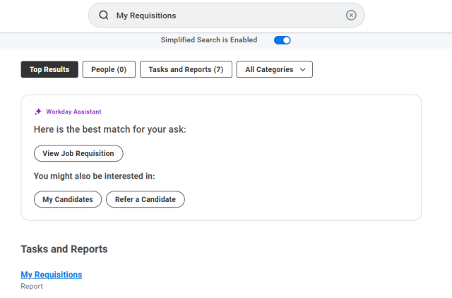 Track requisition progress with the My Requisitions report