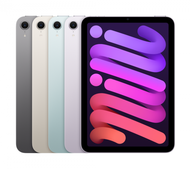 Front view of the available colors for the 2024 iPad Mini