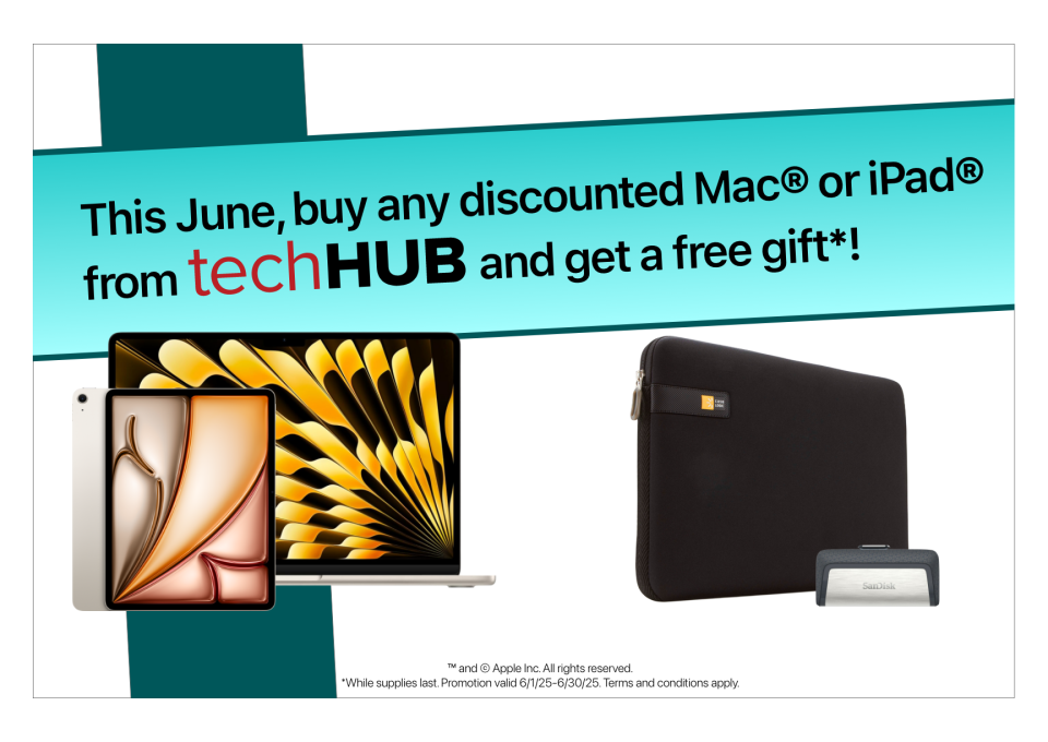 Free Gift with Eligible Purchase at Tech Hub